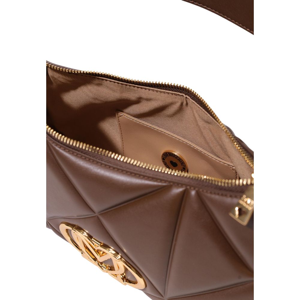 Love Moschino Brown Polyethylene Handbag Love Moschino