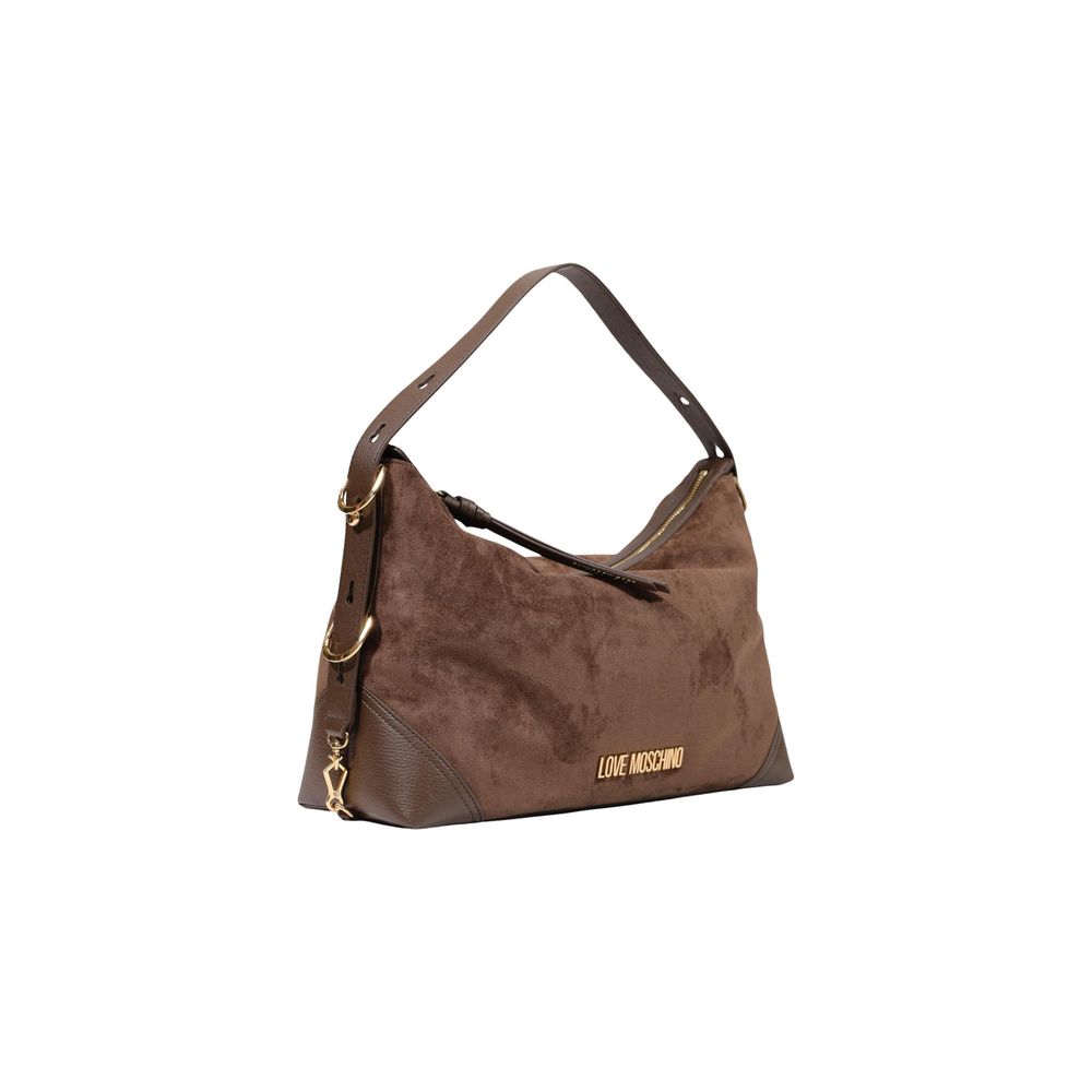 Love Moschino Brown Polyester Handbag Love Moschino