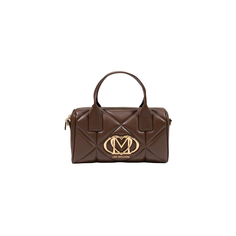 Love Moschino Brown Polyethylene Handbag Love Moschino