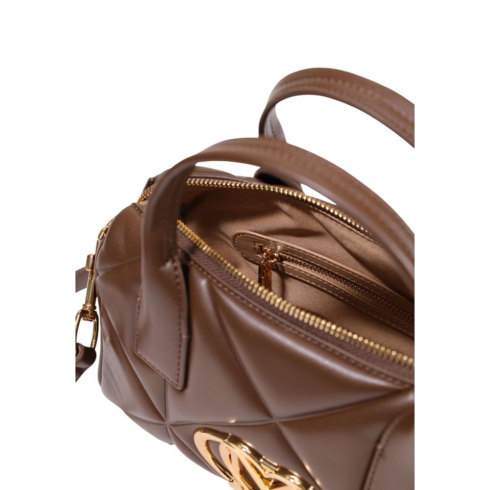 Love Moschino Brown Polyethylene Handbag Love Moschino