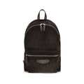 Santoni Brown Calf Leather Bos Taurus Backpack Santoni