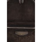 Santoni Brown Calf Leather Bos Taurus Backpack Santoni