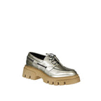 Brunello Cucinelli Gold Leather Platform Loafers Brunello Cucinelli