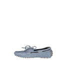 Brunello Cucinelli Blue Leather Moccassin Brunello Cucinelli