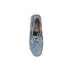 Brunello Cucinelli Blue Leather Moccassin Brunello Cucinelli