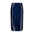 Tom Ford Blue Silk Midi Skirt Tom Ford