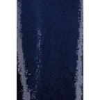 Tom Ford Blue Silk Midi Skirt Tom Ford
