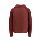 Brunello Cucinelli Bordeaux Polyester Full-Length Jacket Brunello Cucinelli