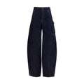 Self-Portrait Blue Cotton Cargo Pants Self-Portrait