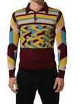 Dolce & Gabbana Multicolor Knitted Cashmere Pullover Sweater - Eljoys Fashion 