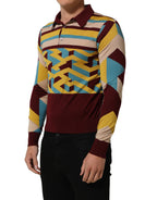 Dolce & Gabbana Multicolor Knitted Cashmere Pullover Sweater