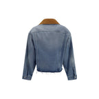 Miu Miu Blue Cotton Denim Jacket Miu Miu