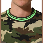 Dolce & Gabbana Multicolor Camouflage Sweatshirt Men Sweater Dolce & Gabbana