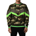 Dolce & Gabbana Multicolor Camouflage Sweatshirt Men Sweater Dolce & Gabbana
