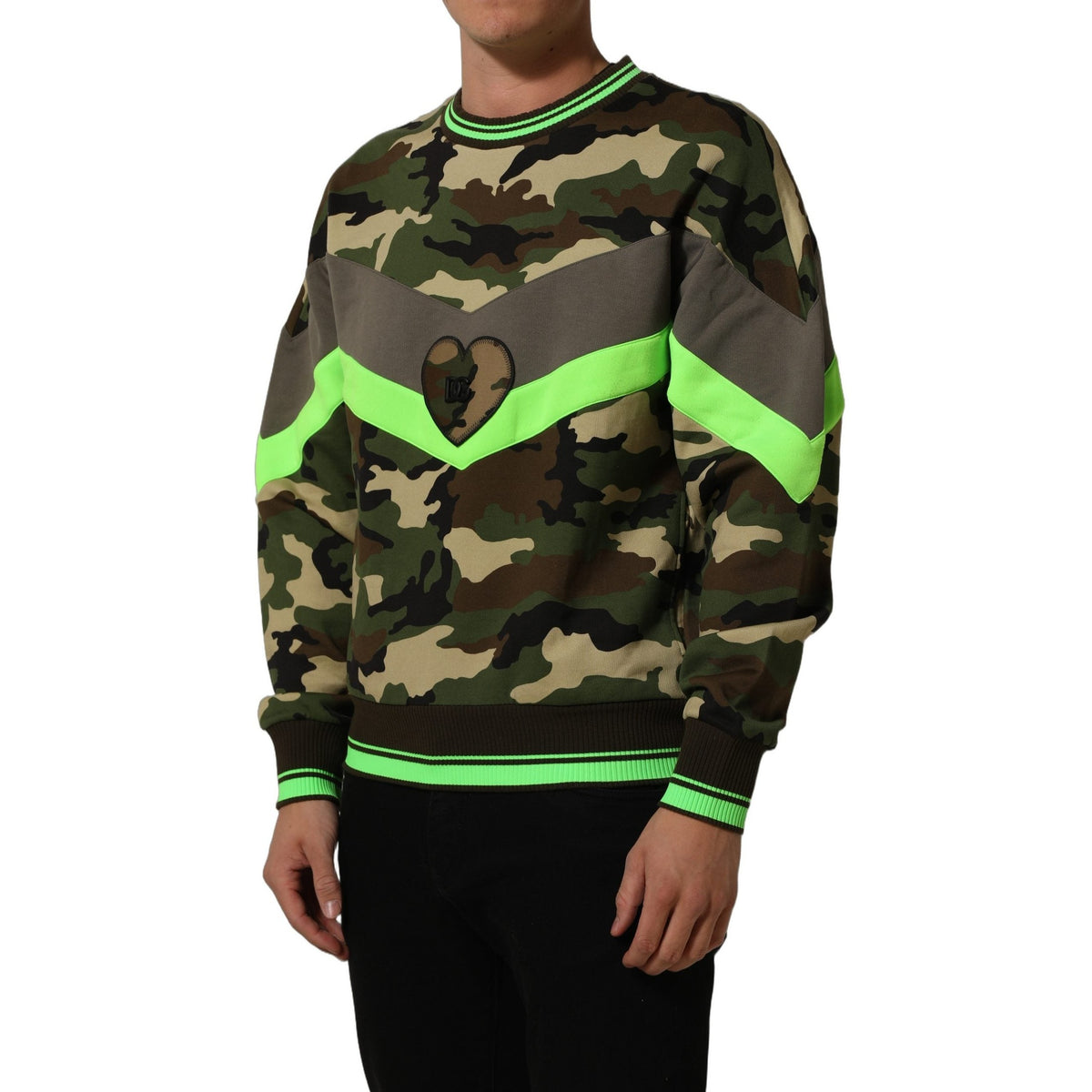 Dolce & Gabbana Multicolor Camouflage Sweatshirt Men Sweater Dolce & Gabbana
