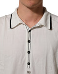 Dolce & Gabbana Black Leaf Print Silk Men Crew Neck T-shirt Dolce & Gabbana