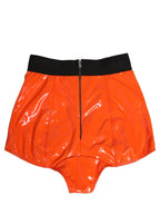 Dolce & Gabbana Orange Polyester Logo High Waist Girdle Underwear Dolce & Gabbana