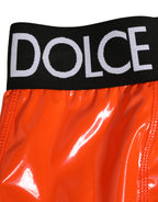 Dolce & Gabbana Orange Polyester Logo High Waist Girdle Underwear Dolce & Gabbana
