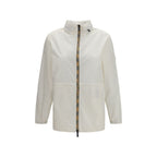 Burberry White Polyamide Shell Jacket