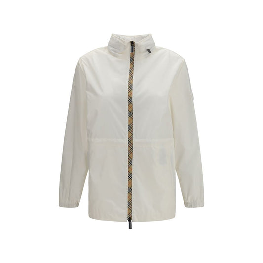 Burberry White Polyamide Shell Jacket Burberry