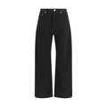 Haikure Black Cotton Straight-Leg Jeans