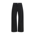 Haikure Black Cotton Straight-Leg Jeans