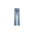 Haikure Blue Cotton Straight-Leg Jeans