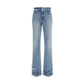Haikure Blue Cotton Flared Jeans