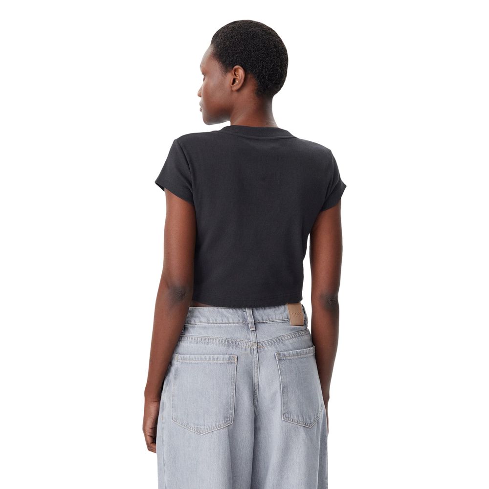 Black cotton T-shirt from Calvin Klein Jeans with a classic fit and logo detail visible on the chest.