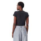 Black cotton T-shirt from Calvin Klein Jeans with a classic fit and logo detail visible on the chest.
