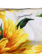 Dolce & Gabbana Yellow Nylon Sunflower Bikini Bottom Swimwear Dolce & Gabbana