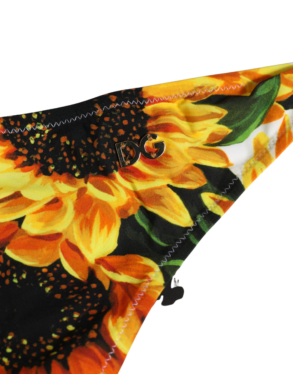 Dolce & Gabbana Yellow Nylon Sunflower Bikini Bottom Swimwear Dolce & Gabbana