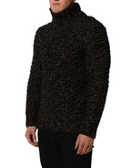 Dolce & Gabbana Brown Wool Knit Turtleneck Pullover Sweater Dolce & Gabbana