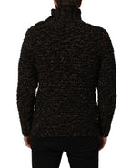 Dolce & Gabbana Brown Wool Knit Turtleneck Pullover Sweater Dolce & Gabbana