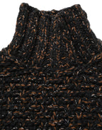 Dolce & Gabbana Brown Wool Knit Turtleneck Pullover Sweater Dolce & Gabbana