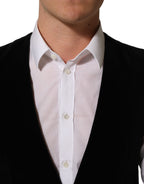 Dolce & Gabbana Black Wool Blend Waistcoat Formal Dress Vest Dolce & Gabbana