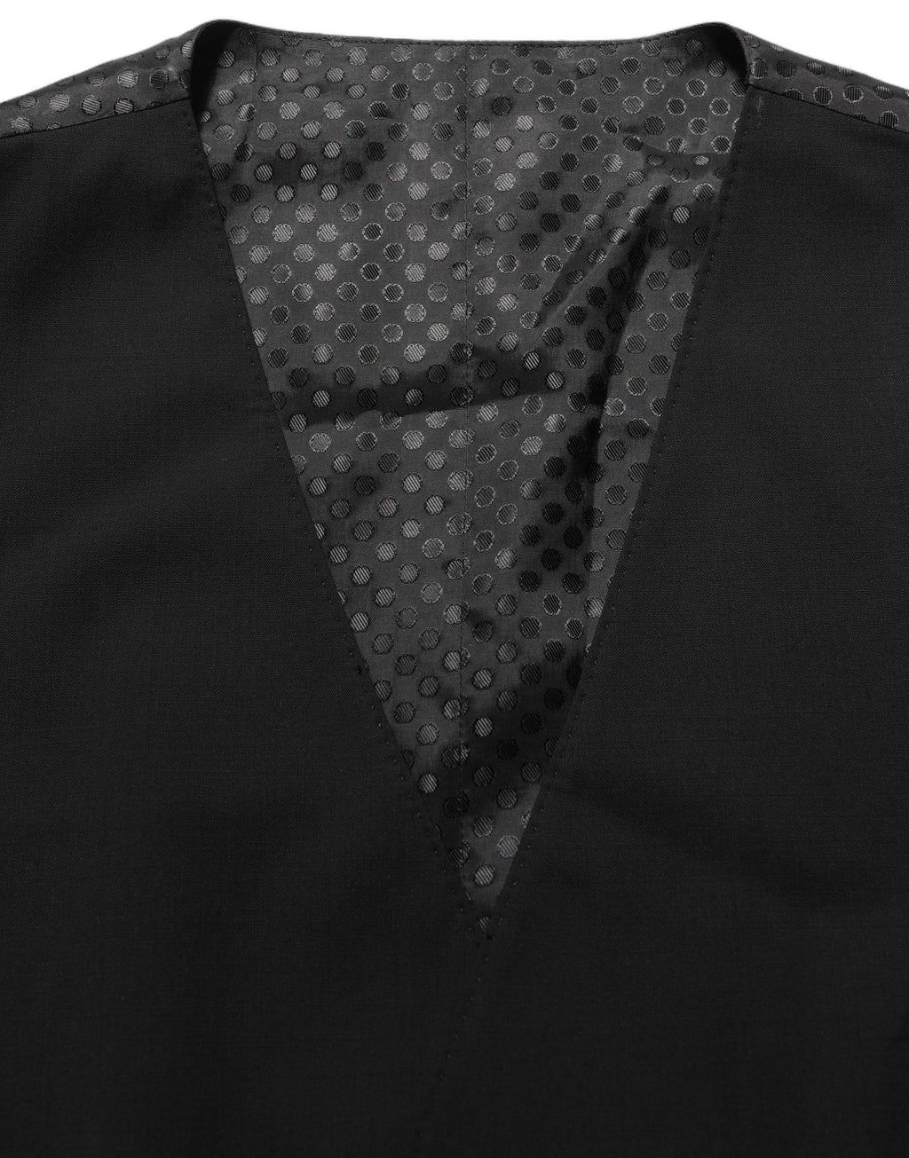 Dolce & Gabbana Black Wool Stretch Waistcoat Formal Dress Vest Dolce & Gabbana