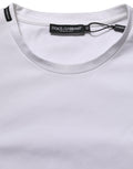 Dolce & Gabbana White Cotton Short Sleeves Crew Neck T-shirt Dolce & Gabbana
