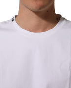 Dolce & Gabbana White Cotton Short Sleeves Crew Neck T-shirt Dolce & Gabbana
