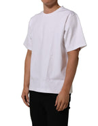 Dolce & Gabbana White Cotton Short Sleeves Crew Neck T-shirt Dolce & Gabbana