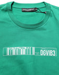 Dolce & Gabbana Green Cotton DGVIB3 Print Crew Neck T-shirt Dolce & Gabbana