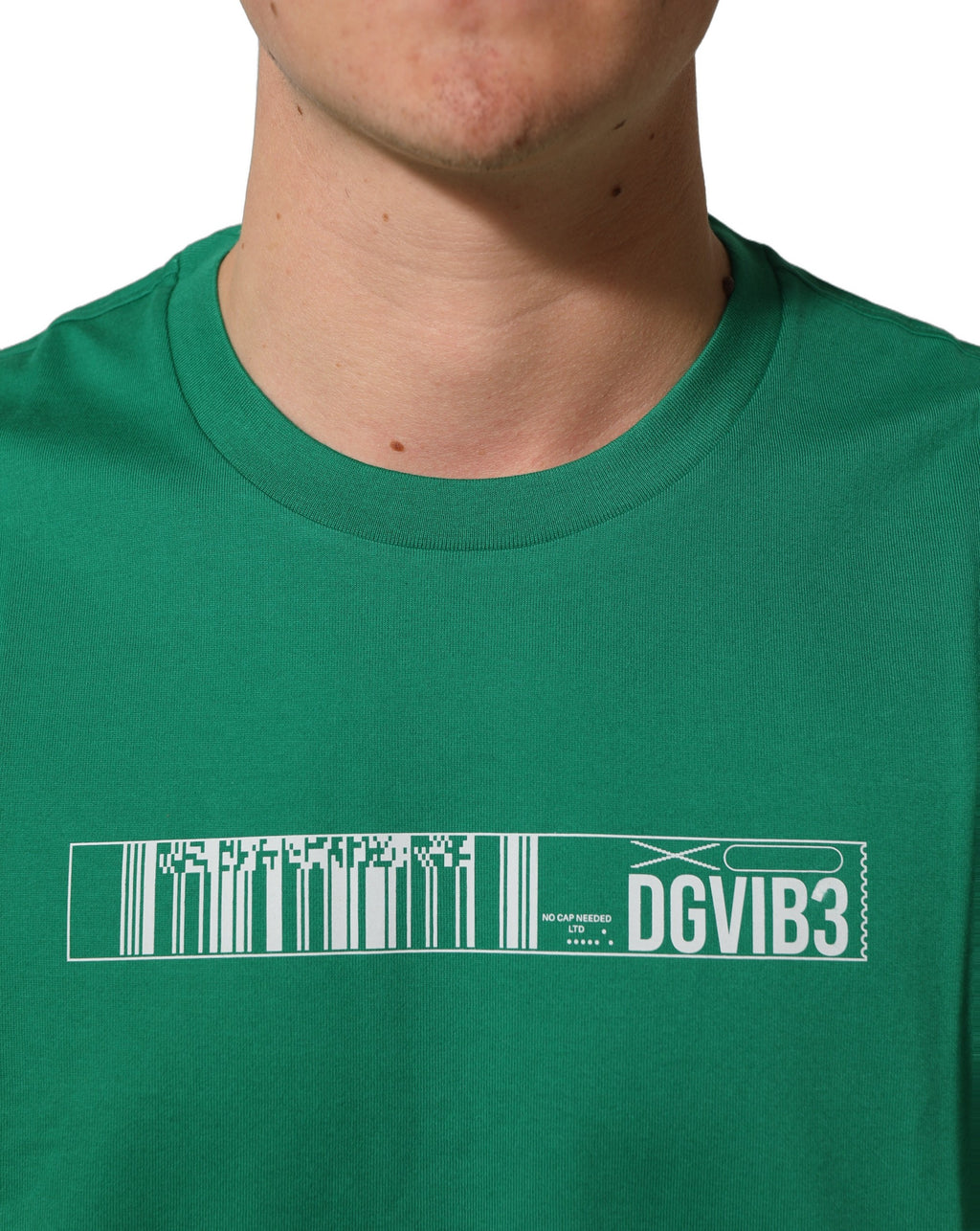 Dolce & Gabbana Green Cotton DGVIB3 Print Crew Neck T-shirt Dolce & Gabbana