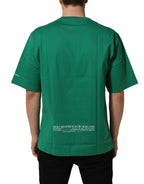Dolce & Gabbana Green Cotton DGVIB3 Print Crew Neck T-shirt Dolce & Gabbana