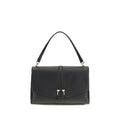 Ferragamo Black Calf Leather Bos Taurus Shoulder Bag Ferragamo