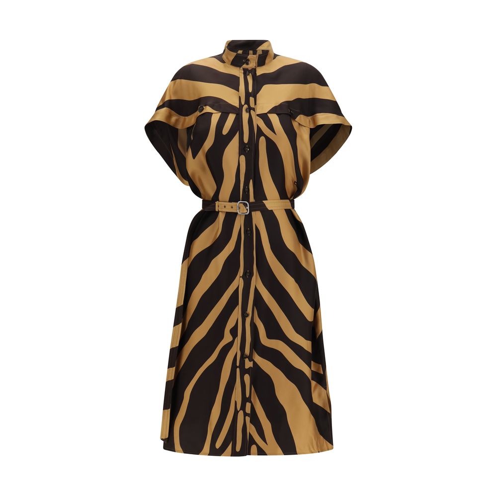 Ferragamo Multicolor Viscose Casual Dress Ferragamo
