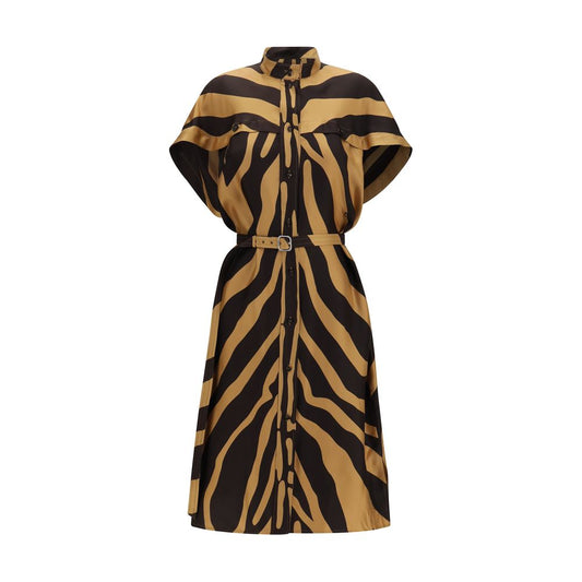 Ferragamo Multicolor Viscose Casual Dress Ferragamo