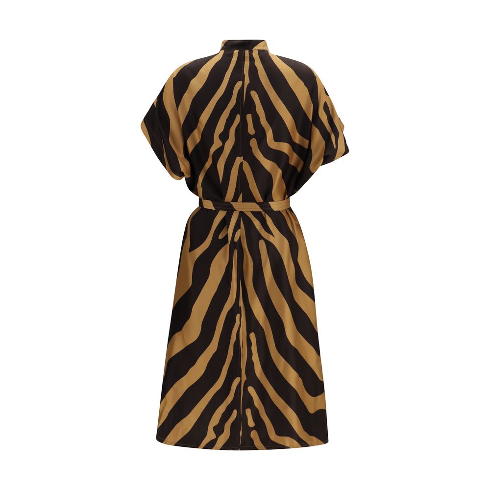 Ferragamo Multicolor Viscose Casual Dress Ferragamo