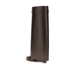 Givenchy Brown Calf Leather Bos Taurus High Heel Boots Givenchy