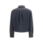 Miu Miu Gray Denim Shirt