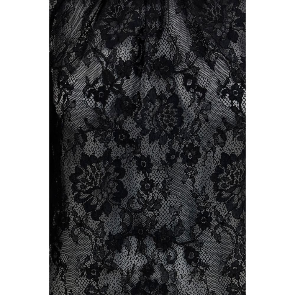 Self-Portrait Black Polyamide Blouse Self-Portrait